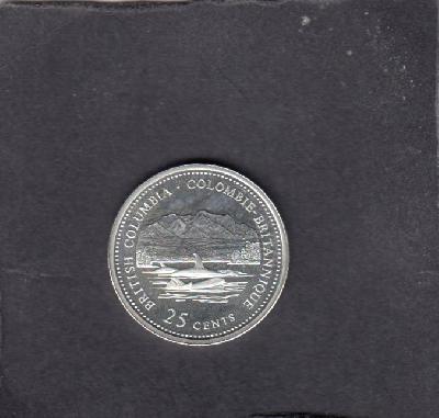 Beschrijving: 25 Cent  BR. COLOMBIA  FISH